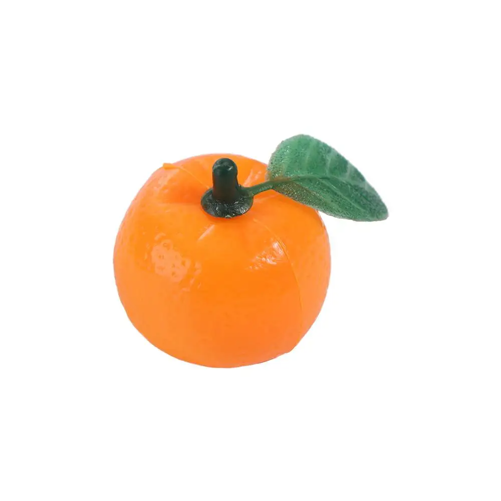 10pcs Photography Props Mini Artificial Plastic Orange Handicrafts Funny Fake Fruits Realistic Fruit Model Home Kitchen Decor