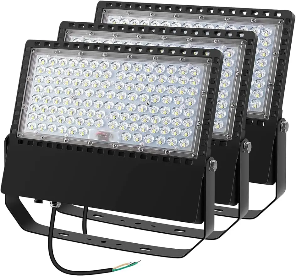 Luces LED de 36000LM para exteriores, luz de inundación con ángulo de iluminación más amplio equivalente a 1500 vatios, 100-277V, 240W