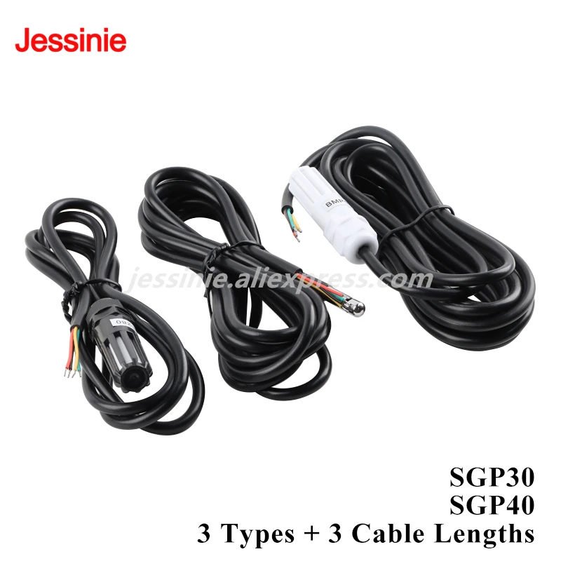 SGP30 SGP40 Gas Sensor Module Air Quality TVOC eCO2 Carbon Dioxide Measurement Formaldehyde Module Probe Cable