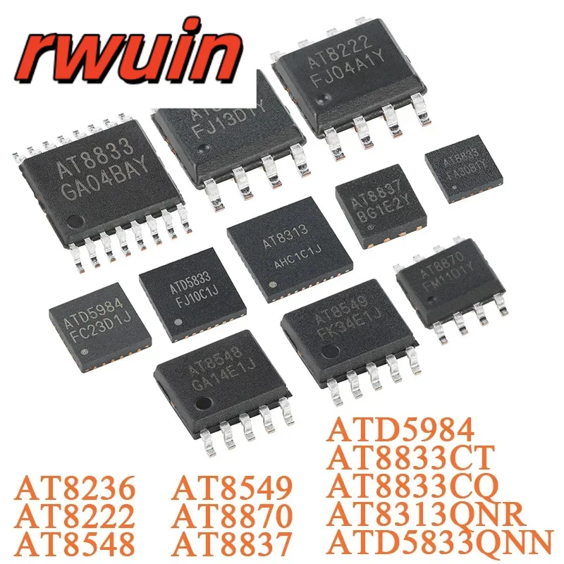 20PCS/5PCS AT8236 AT8833CT AT8833CQ ATD5984 AT8222 AT8548 AT8549 AT8870 AT8837 AT8313QNR ATD5833QNN DC Diver Chip