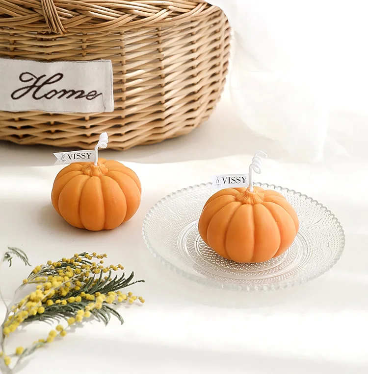 120gram Scente Crative Lovely 95Gram Pumpkin Candle for Festival Christmas New Year Calm Deodorization Room Toilet Office Hotel