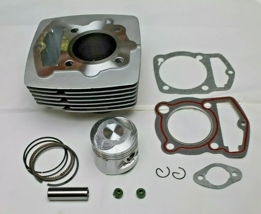 BB for Honda CB125S CL125 XL125 TL125 61mm Motorcycle big bore kit Cylinder Top End Rebuild Kit Cylinder Piston Gaskets Rings