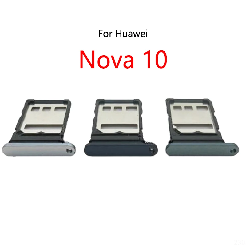 For Huawei Nova 10 Pro New SIM Card Slot Tray Holder Sim Card Reader Socket