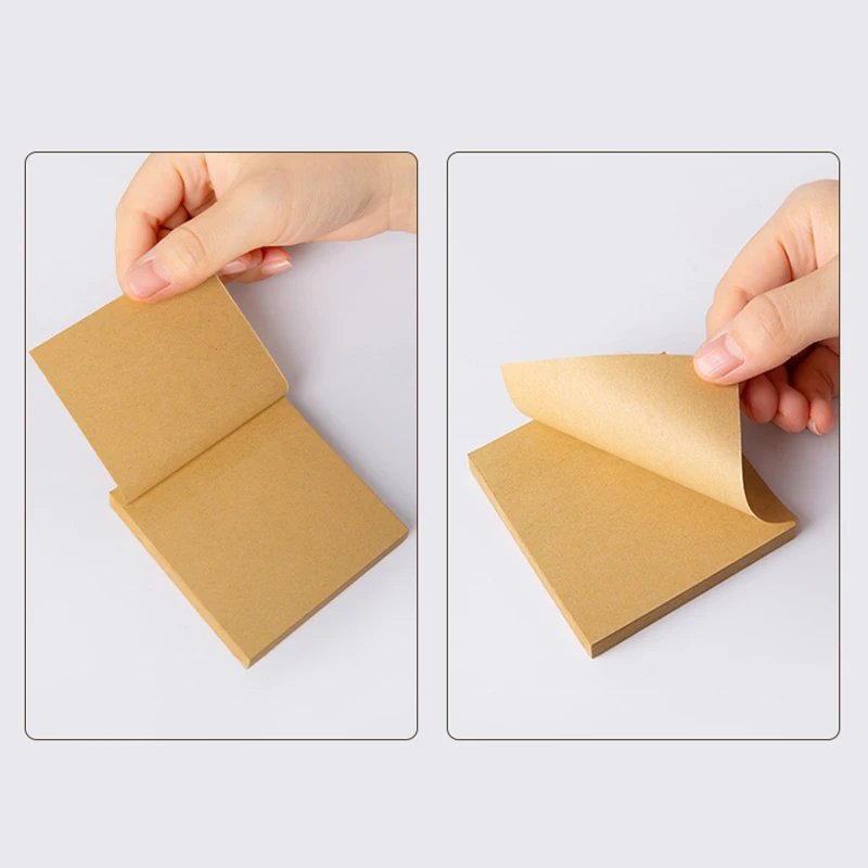 80 fogli Blocco note appiccicoso per cancelleria Segnalibro per ufficio Note adesive Pubblicato Design kawaii kaki Adesivi nel blocco note del taccuino