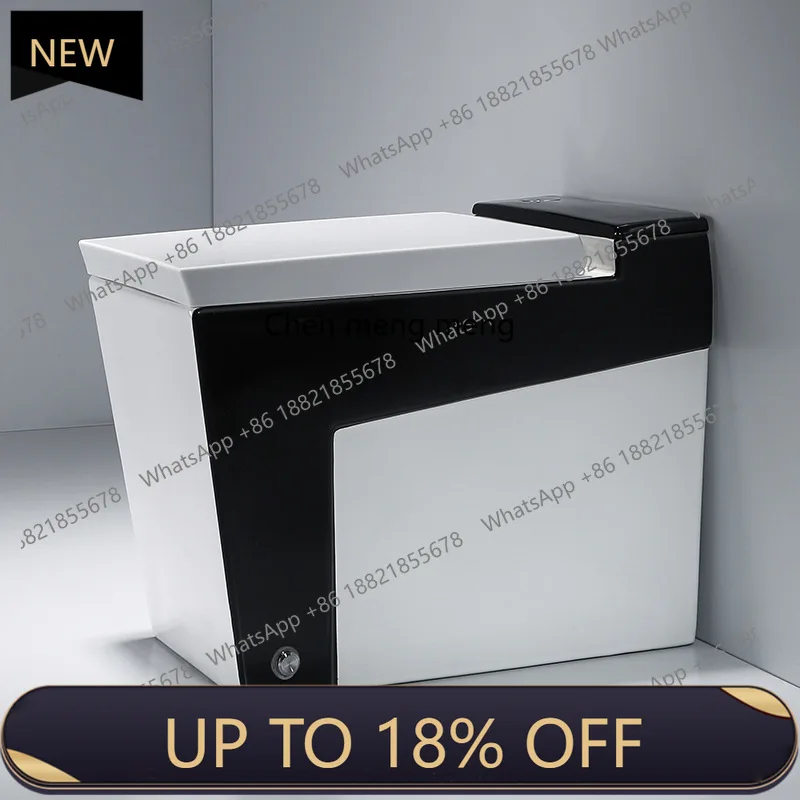 

Z189 Black Smart Toilet Small Apartment Household Electric Power Flush Tankless Integrated Pulse Square Toilet F185