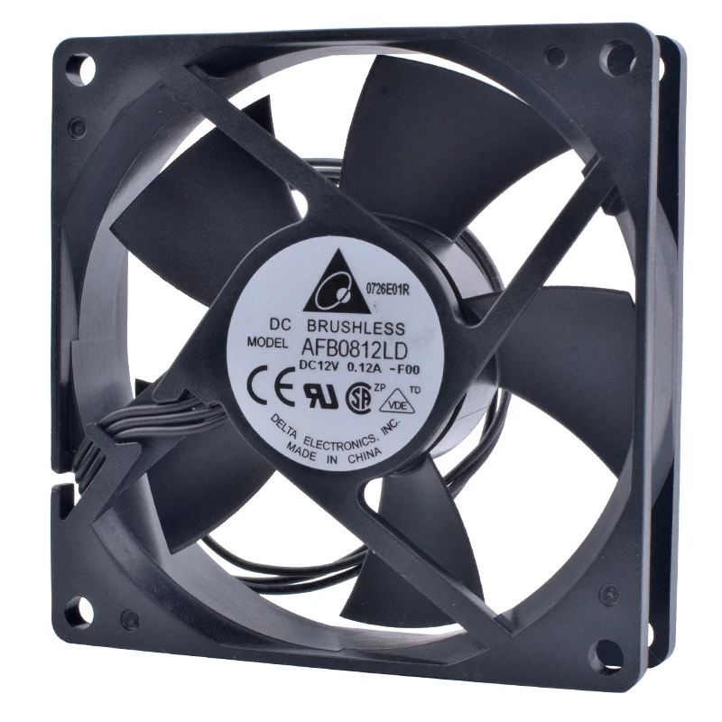 AFB0812LD F00 8cm 80mm fan 8020 80x80x20mm 12V 0.12A  3pin monitoring speed double ball bearing silent cooling fan