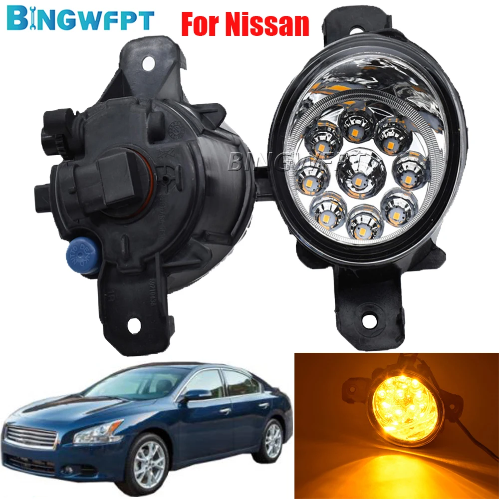 High Quality For Nissan Micra March 4/IV (K13) Hatchback 2010-2018 Daytime Running Light 12V LED Bulb Fog Light Fog Lamp