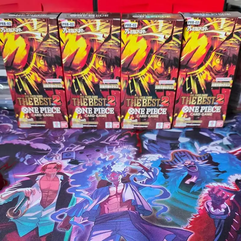 In Stock One Piece Collectible Player Tcg Prb 02 Premium Best Vol.2 Namco Japanese Premium Booster Pack Trading Cards Blind Box