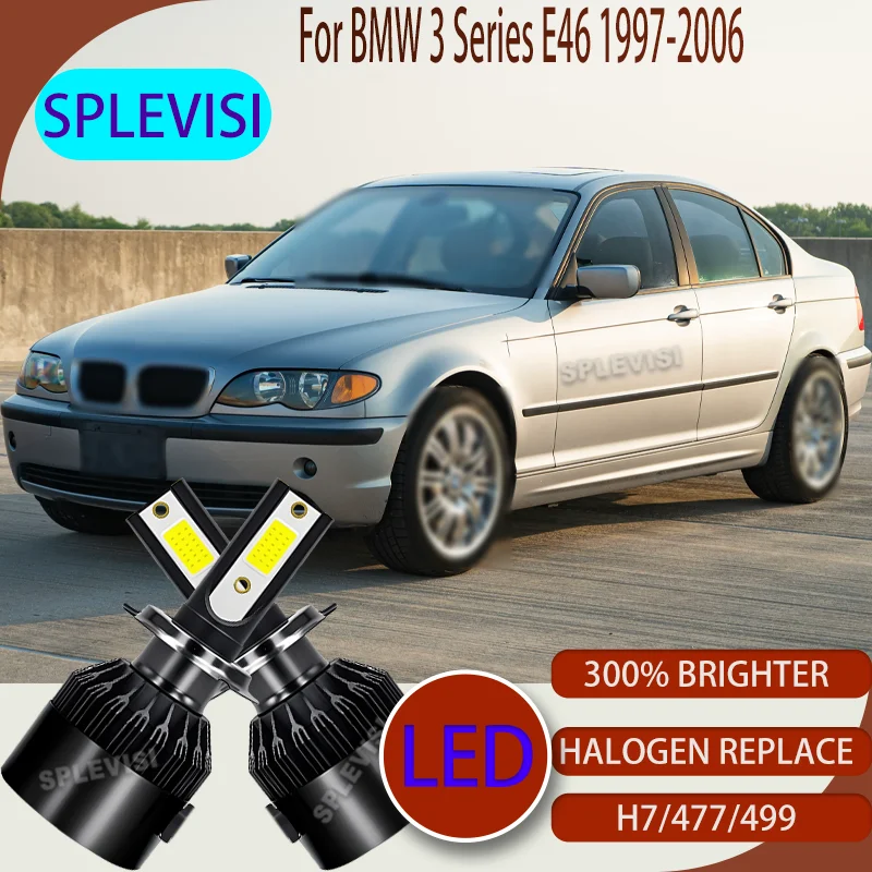 

H7/477 Automotive Bulb LED Headlight Hi Lo High-Lumen For BMW 3 Series E46 1997 1998 1999 2000 2001 2002 2003 2004 2005 2006