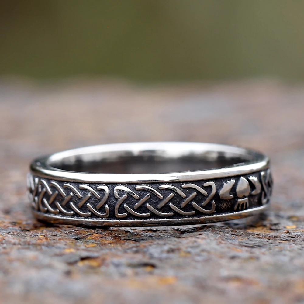 New ceative design Girlfriend Gift Fashion viking lover couple ring For Man WomenWedding Gift jewelry