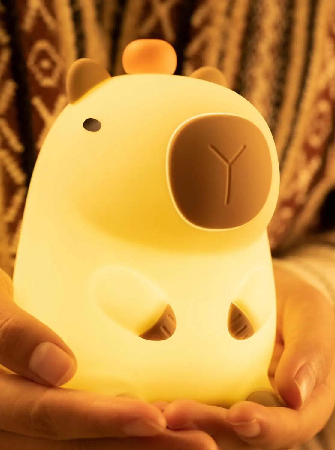 

Capybara Night Light Cute Animal USB Rechargeable Lamp Adjustable Brightness Timing Rechargeable Sleep Night Lamp Kids Bedroom