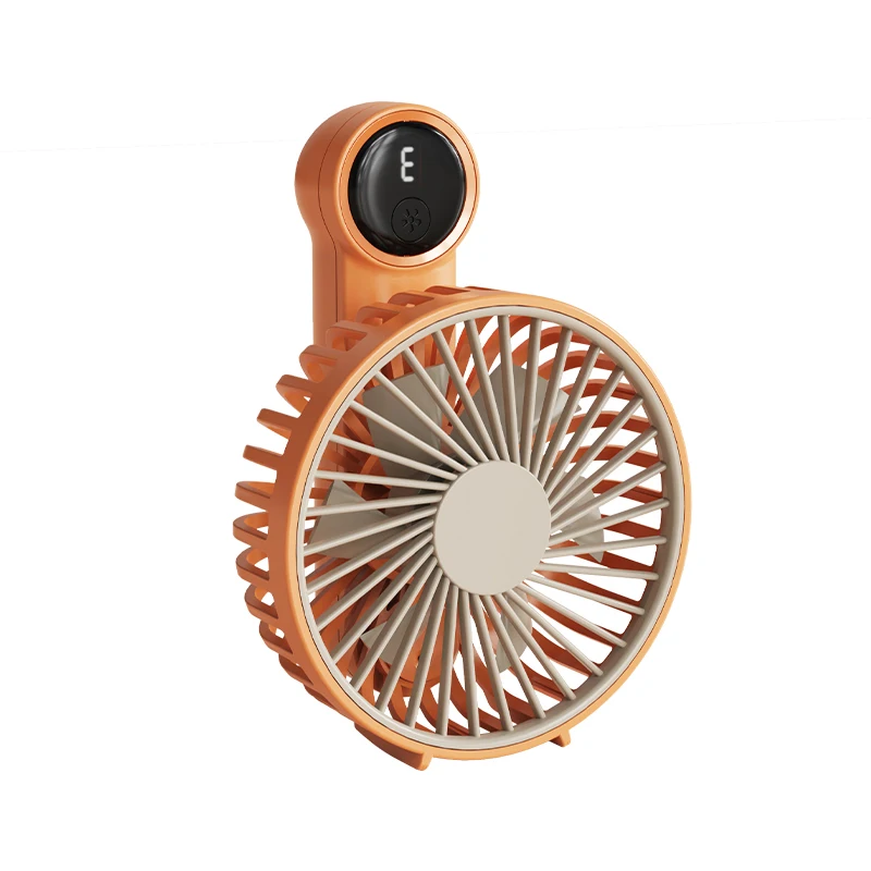 Portable Mini Electric Fan Handheld Small Fan USB Digital Display silentOffice DeskStudent on Dormitory Charging Outdoor Fan