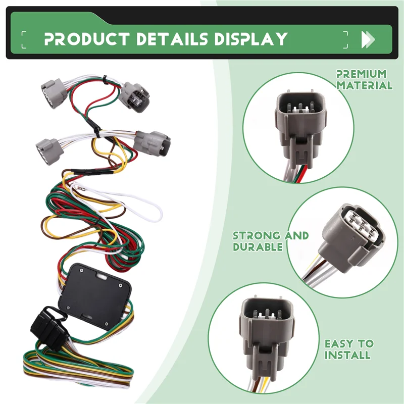 

For Toyota Tacoma T100 Hilux Compatible 4 Pin Towing Harness Trailer Wiring Harness 55513