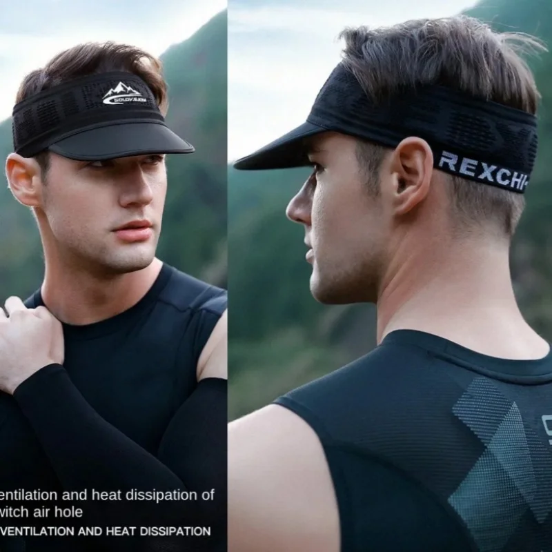 

Летняя кепка-козырек для тенниса с сеткой, быстросохнущая, дышащая, с защитой от УФ-лучей, для бега, гольфа, бейсбола, велоспорта, солнцезащитная