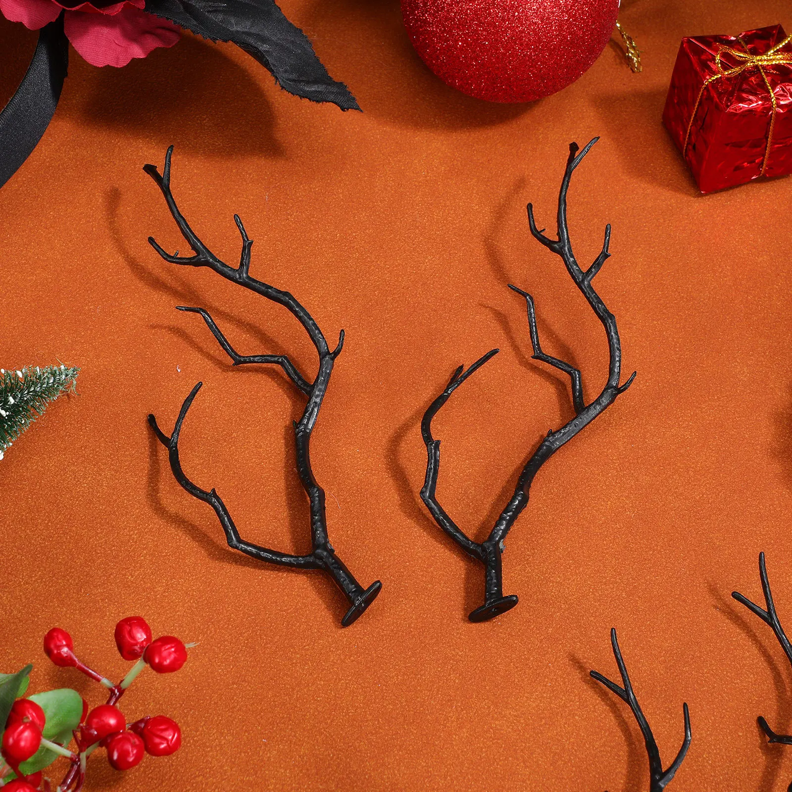 

6Pcs Artificial Antler Tree Branches Halloween Decoration Realistic Design Versatile Use Vase Filling Branches Creative Props