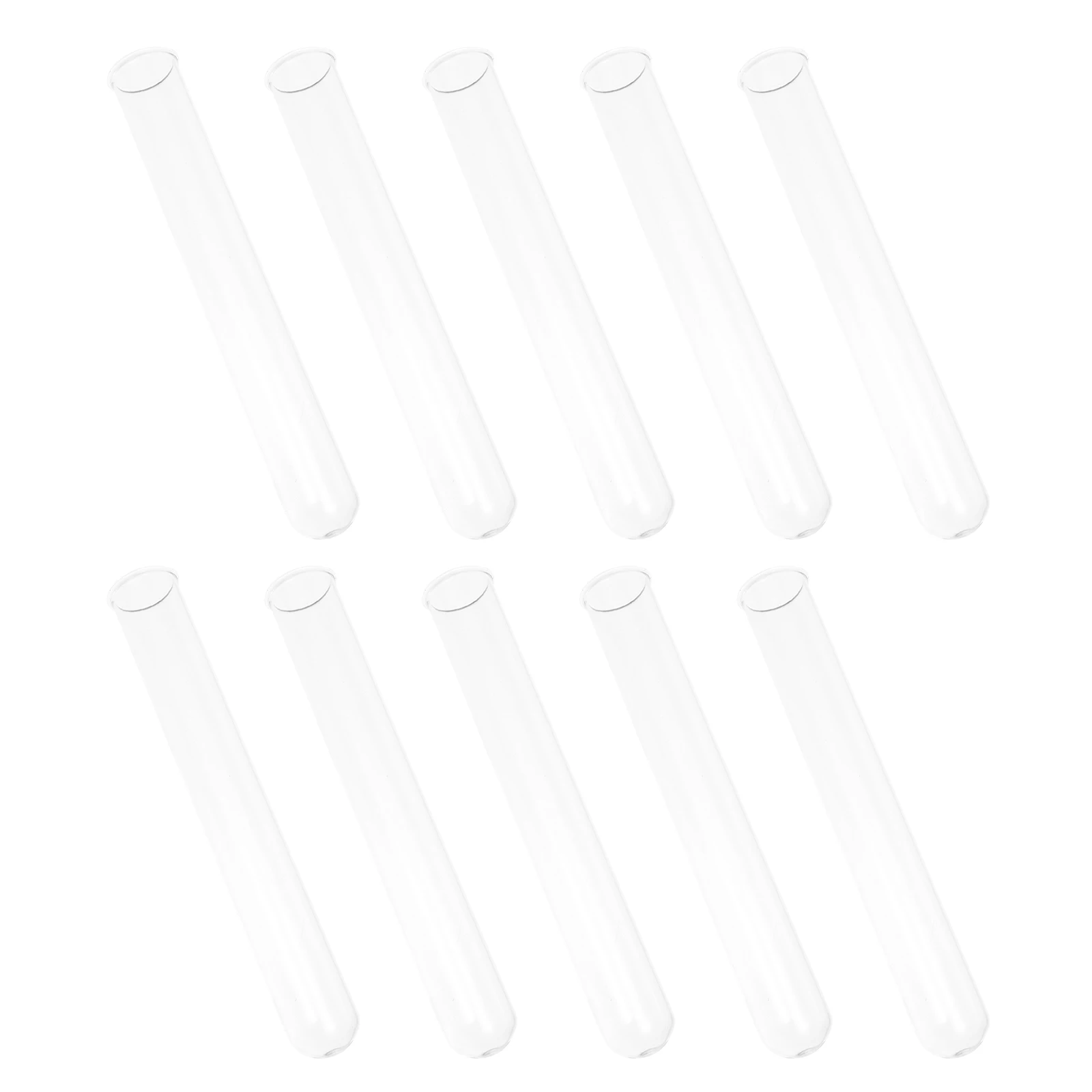 

Large Test Tubes Rolled Edge Glass Small Disposable Bottles Travel Experiments Transparent Container