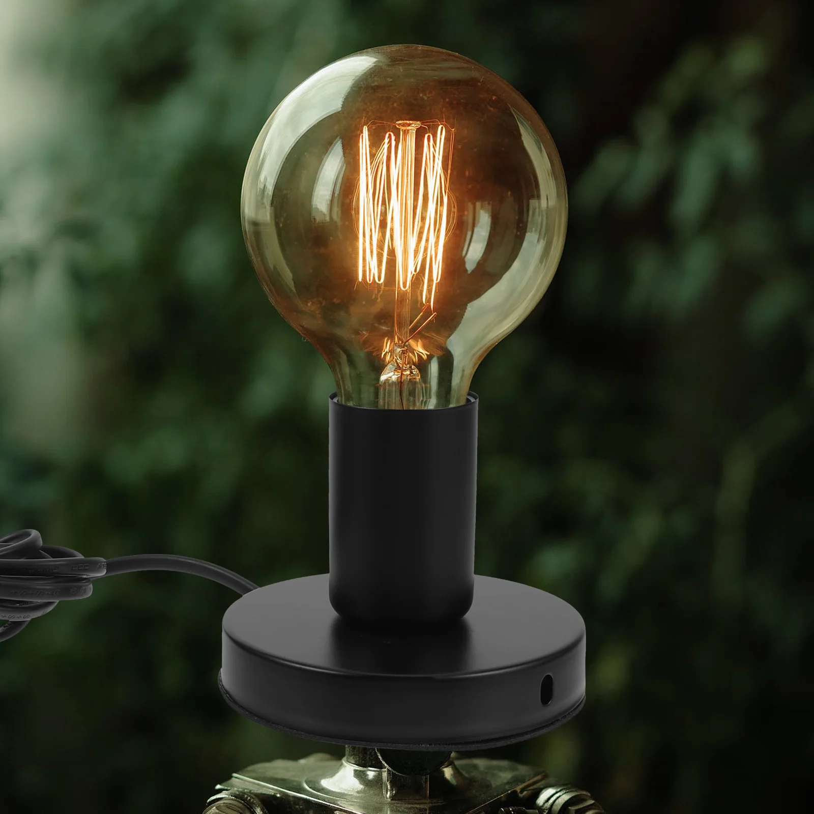 Suporte de lâmpada retrô e27, base de soquete para lâmpada de mesa, decoração diy, peças de luminária, soquete de lâmpada de substituição