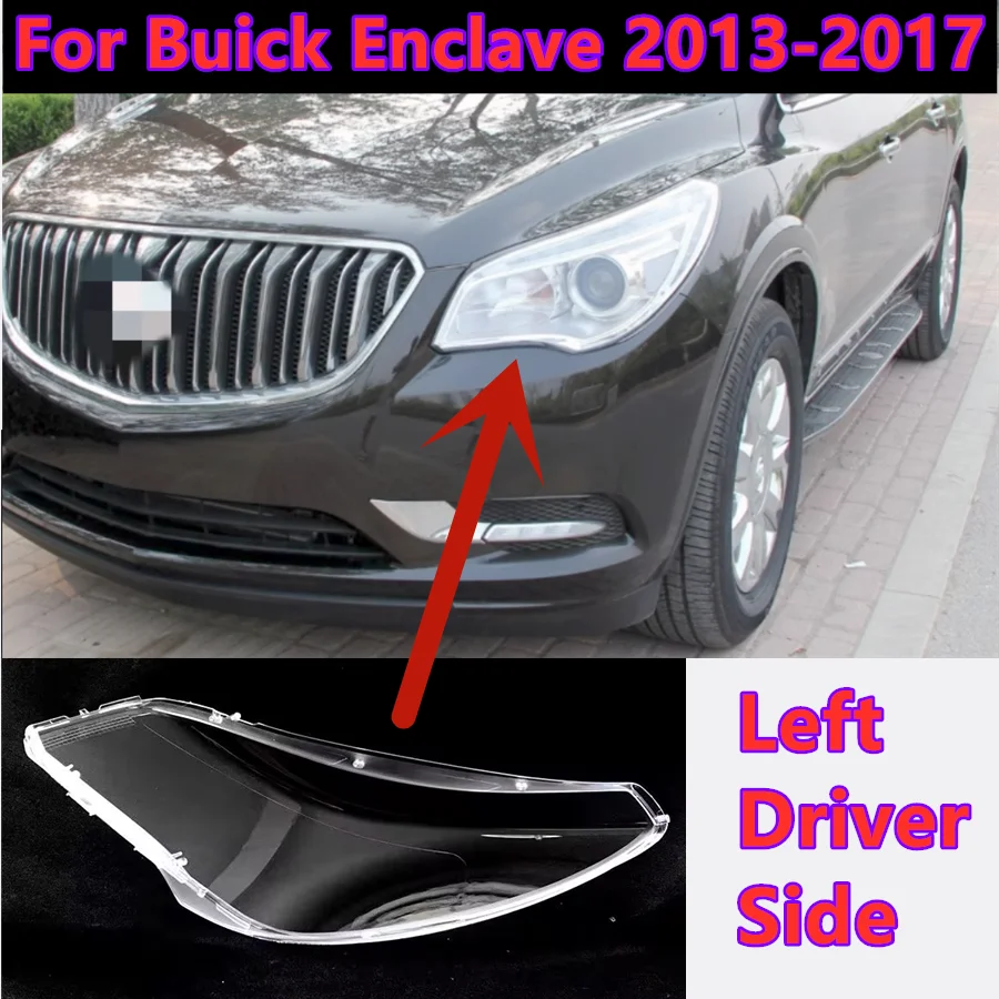 

1X Left Driver Side Front Headlight Lens Cover Seal Glue For Buick Enclave 13-17