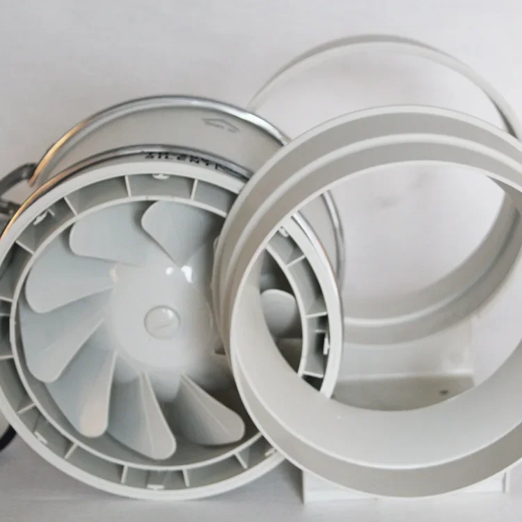 พัดลมดูดอากาศในแนวทแยงขนาด 10 นิ้ว พัดลมดูดอากาศอุตสาหกรรม พัดลมดูดอากาศแบบวงกลม บริสุทธิ์พัดลมดูดฝุ่น