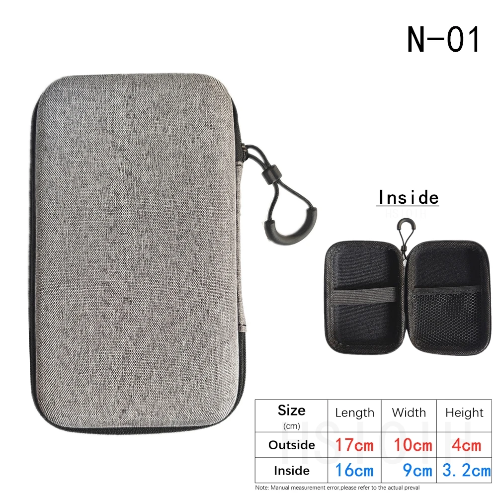 EVA Earphone Storage Bag Outdoor Travel Zipper Case For Car Jump Starter Bags Car Battery Starter Storage Box Accessories