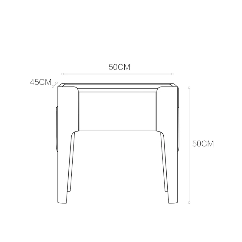 Modern Aesthetic Nightstand Minimalist Design Classic Trendy Nightstand Premium Storage Mesitas De Noche Bedroom Furniture