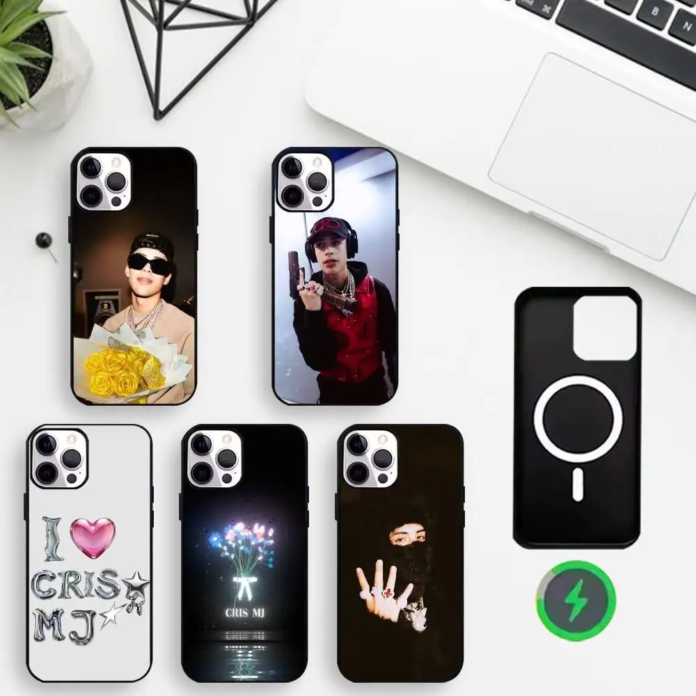 

C-Cris M-MJ Singer Phone Case For iPhone17,16,15,14,13,12,Wireless charging protective case soft cover