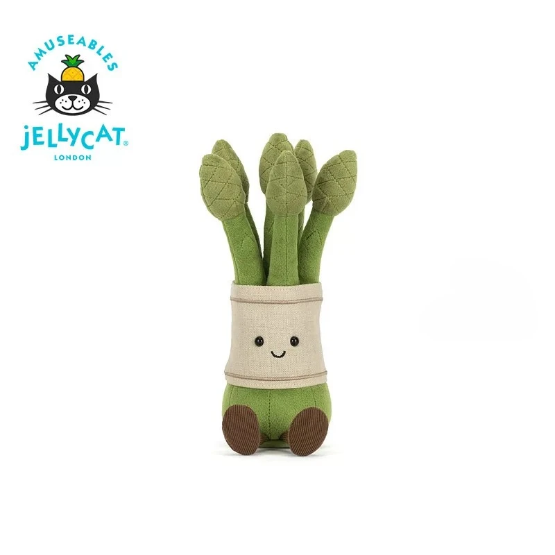 

Оригинальная плюшевая игрушка Jellycat Amuseables Asparagus из Великобритании, очень мягкая, милая, в виде овоща, игрушка для собак, украшение, креативный забавный подарок