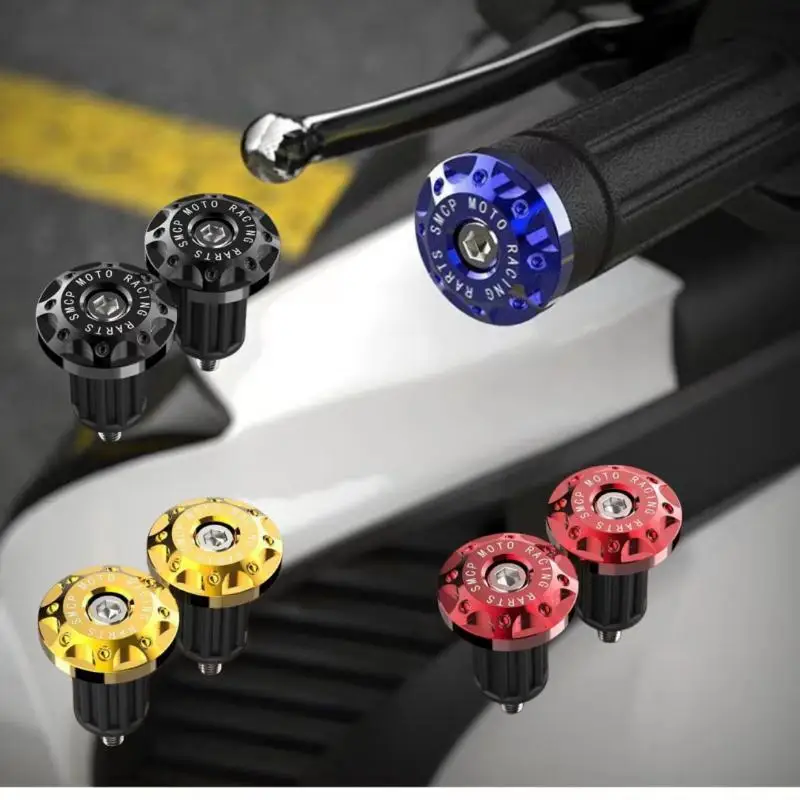 2Pcs Motor Bike Dirt Bike Accessories Motorcycle Handle Bar Caps Slider Universal Handlebar End Cap Plug view 3