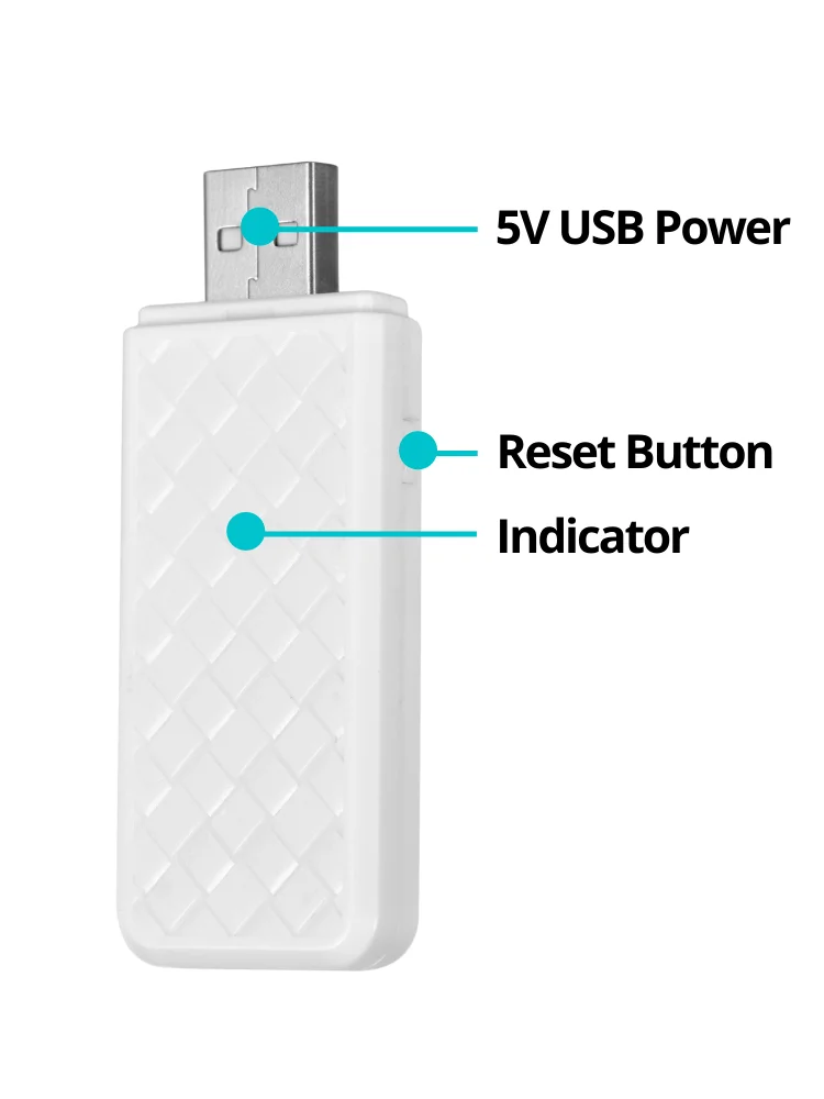 TUYA Smart Mesh Gateway USB Controlled Central Control Hub مع BlE WIFI 5V Max. الجهد