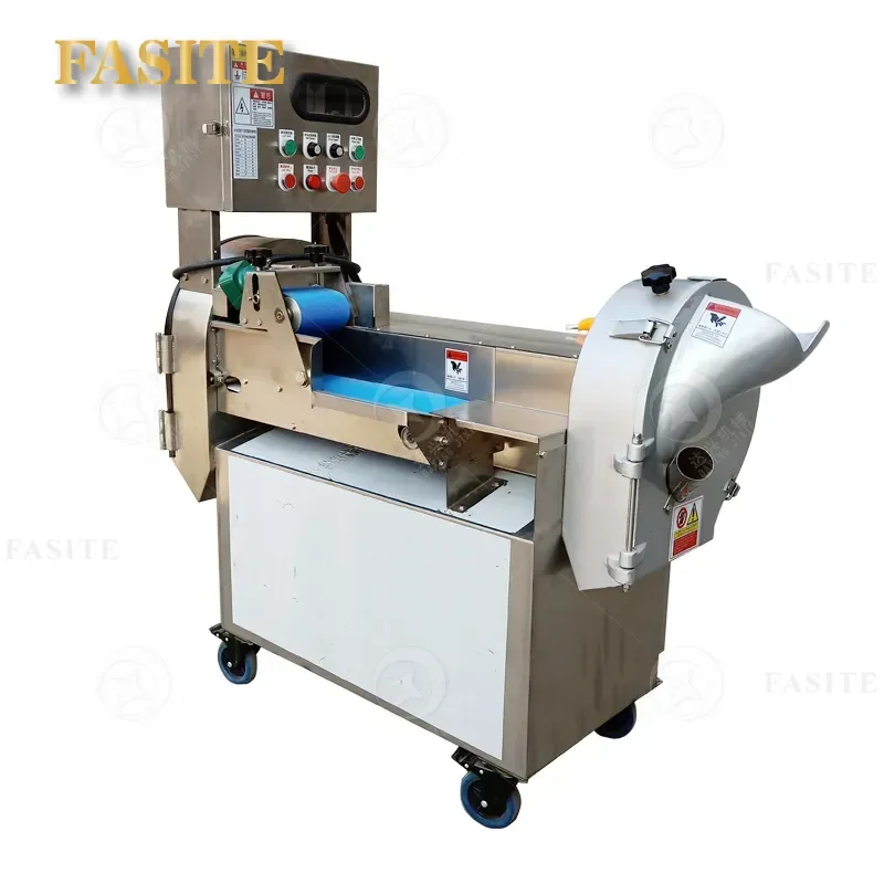 For Commercial Canteen Multifunctional Vegetable Cutter Double Head Shredding Slicing Machine High Efficiency Kitchen Tool