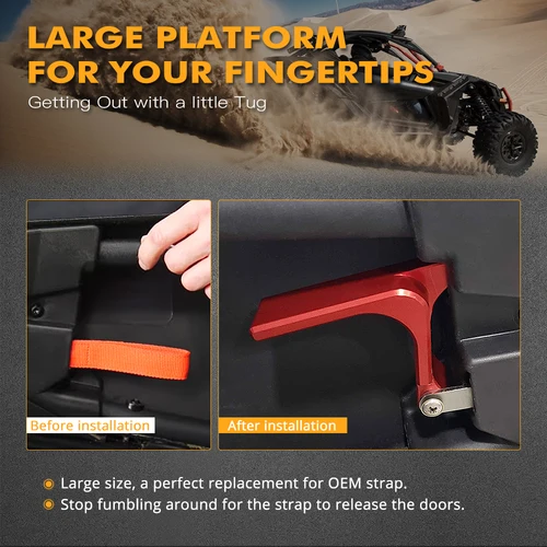 Imagen 2 del producto NICECNC juegos de manijas de puerta para Maverick X3 Max R 4x4 XDS XMR XRC XRS Turbo DPS 2017-2022 UTV accesorios para manija de puerta Canam X3