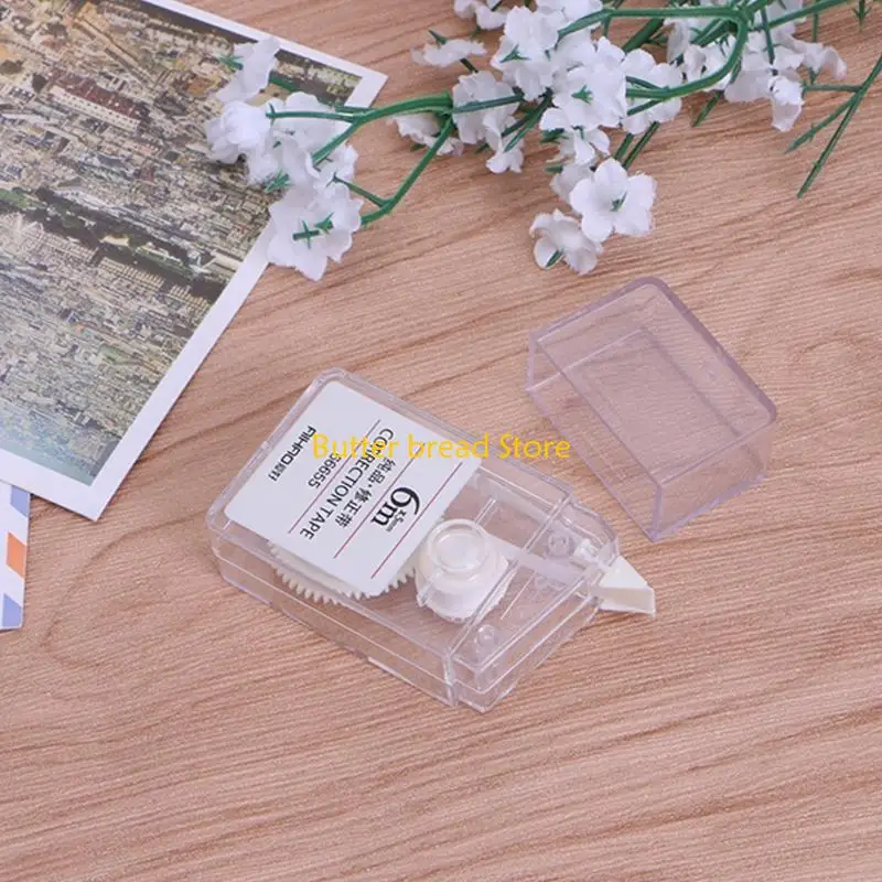 W89C Băng hiệu chỉnh khô nhanh Đơn giản Phong cách con lăn màu trắng dễ dàng văn phòng phẩm trường học