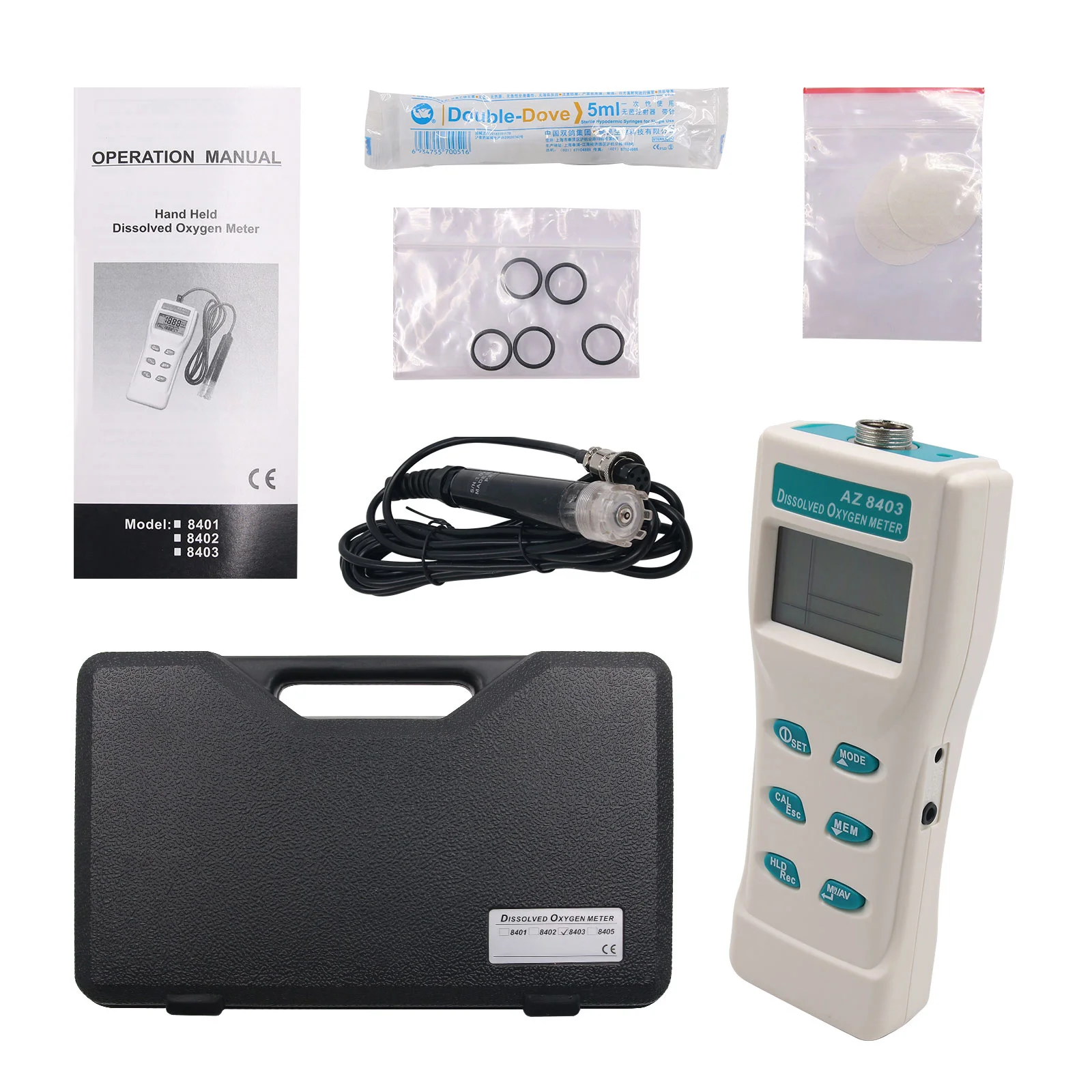 AZ8403 DO / Temp / Salinity Datalo Datalogger Handheld Dissolved Oxygen Meter