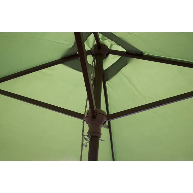 Clássico Madeira Pátio Guarda-chuva, 6.5"