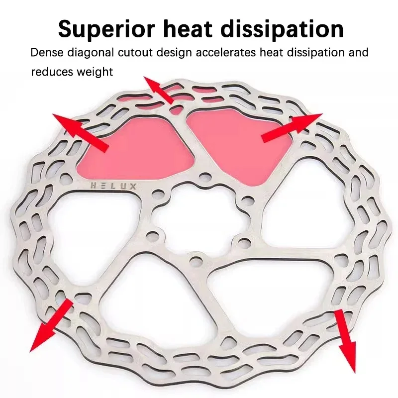 HELUX Bicycle Disc Brake Rotor 160mm Hydraulic Brake Rotors High Strength Stainless Steel MTB Rotor Bike Part ULT