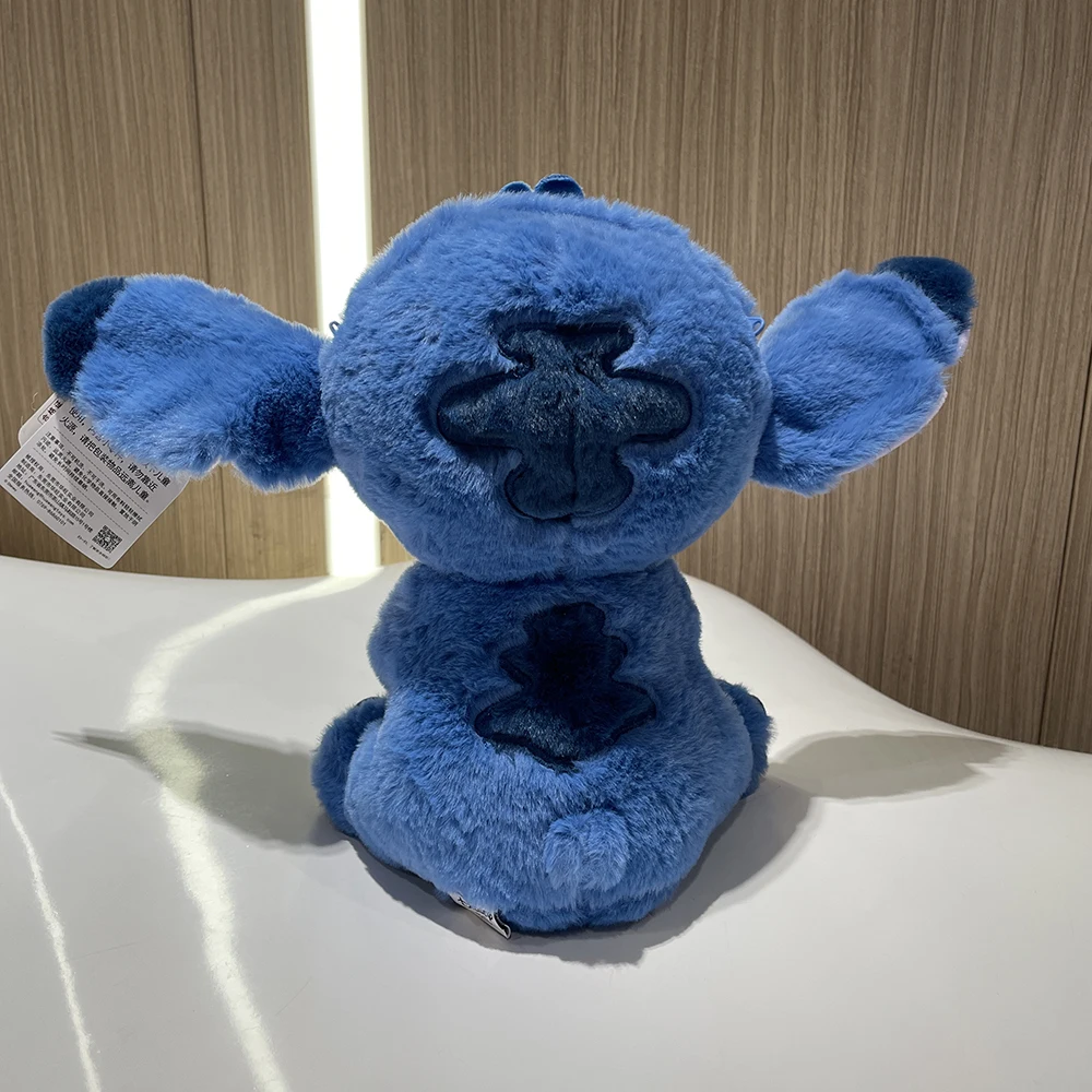 Oryginalna pluszowa zabawka Disney Lilo & Stitch 25 cm Lalka Stitch z nakryciem głowy Wypchana miękka zabawka Zabawka dla dzieci Prezent urodzinowy