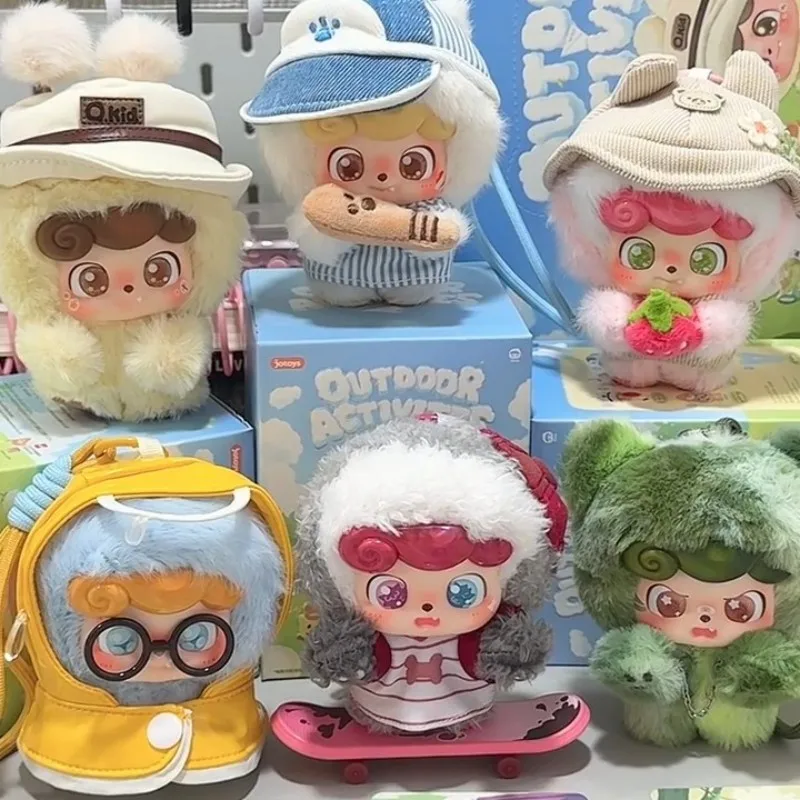 

Q.Kid Активный отдых на свежем воздухе Серия слепая коробка Q Детская виниловая кукла Mystery Box Kawaii Boy Аниме Кукла Брелок Сумка-сюрприз Подвеска Игрушки