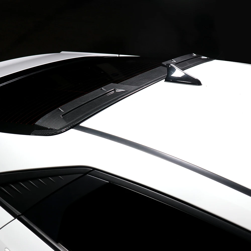

For Hyundai Elantra CN7/CN7 N Car Tuning Carbon Fiber Car Rear Top Wing Cover Trim Exterior Accessories