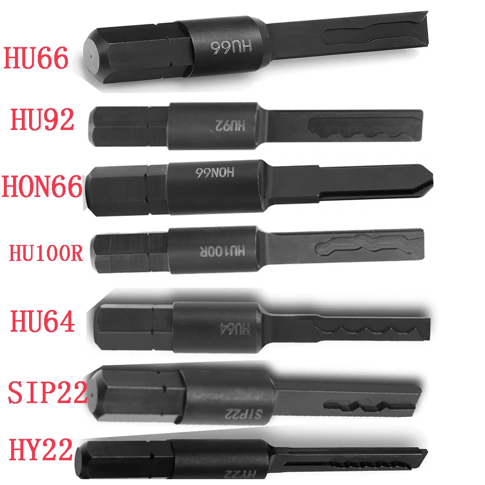 New Arrival NSN14 HU66 HU92 SIP22 HON66 HY22 HU64 HU100R Car Strong Force Power Key Car Lock Pick Auto Locksmith Tools