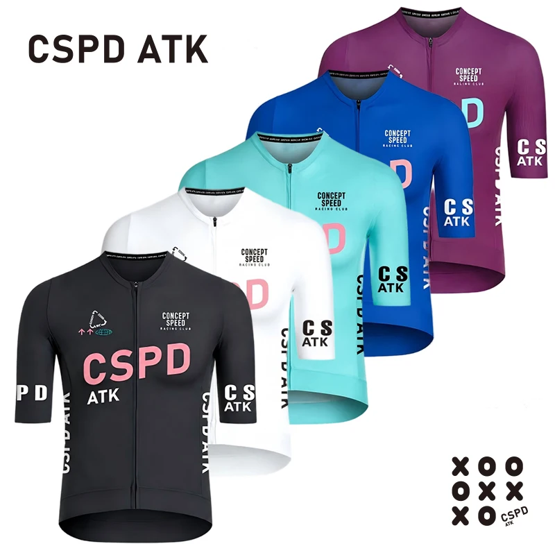 CSPD ATK cycling sportswear men's cycling short sleeved top summer high-end energy band cycling jersey sunscreen cycling shirt