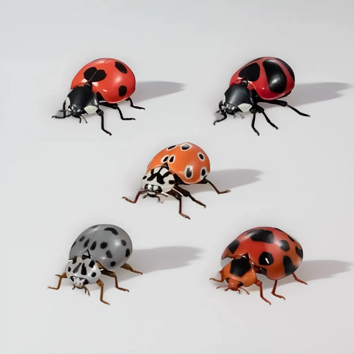 GACHA Ecological Atlas FIGURE Ladybug and Golden Turtle Simulated Insect with Movable Joints ACTION Figure Model Toys