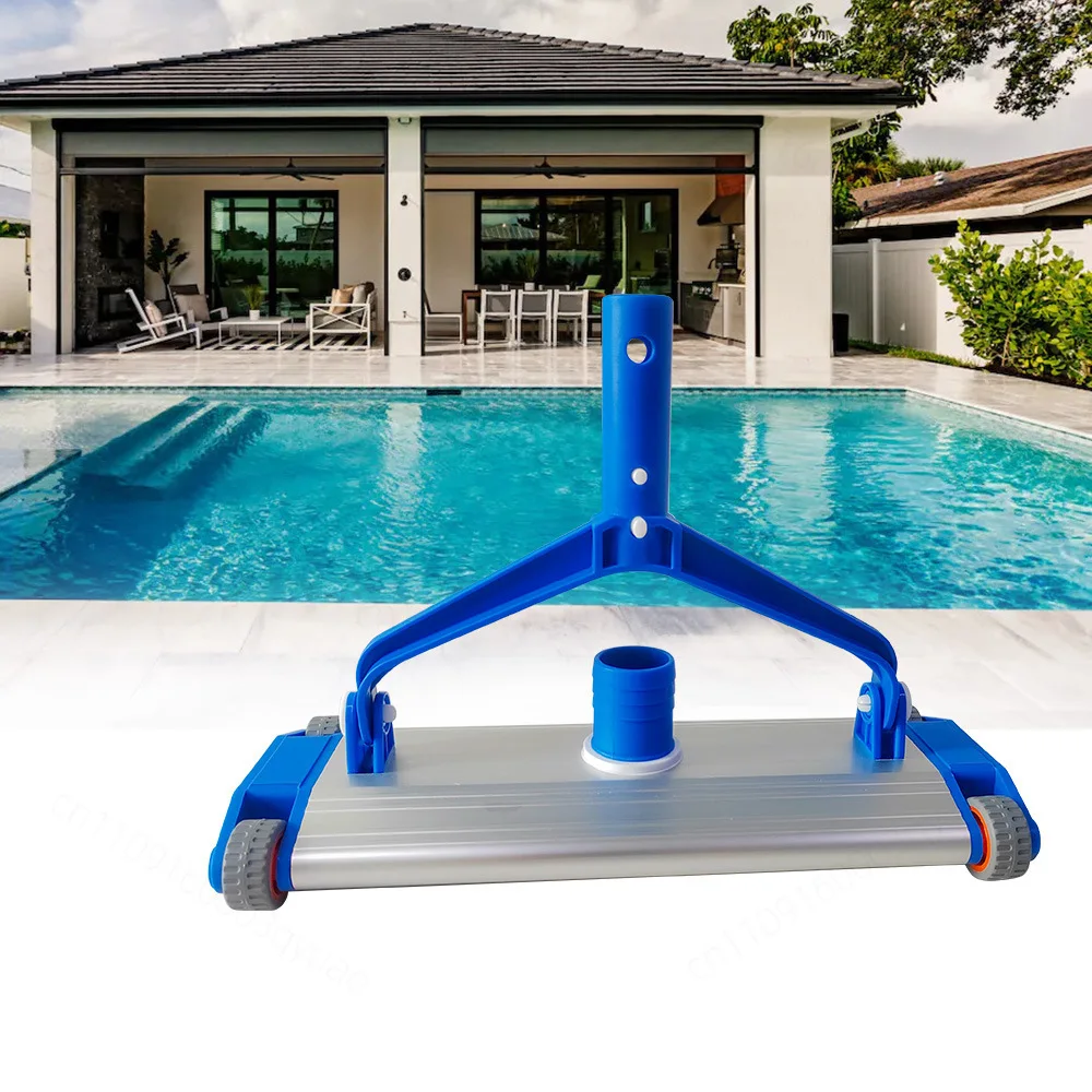 14/18 Inch Thickened Aluminum Pool Vacuum Head Wear-resistant Roller Suction Cleaning Replacement Tool