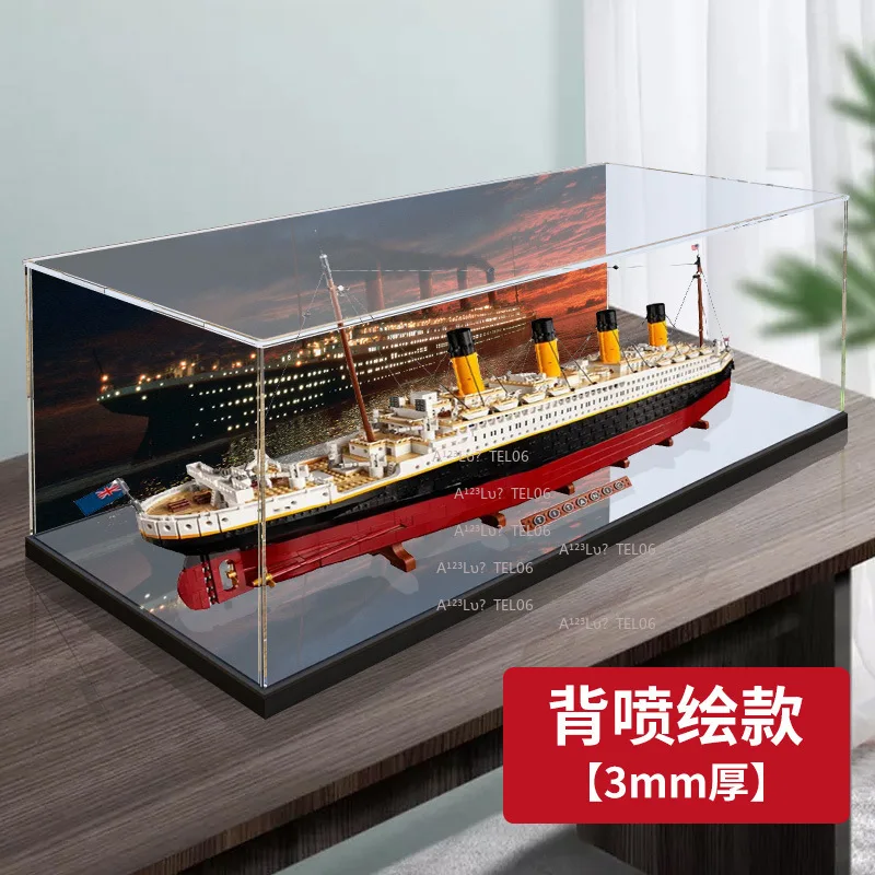 Acrylic Display Case For 10294 Titanic Model Dustproof Clear Box Cover home decor home decor