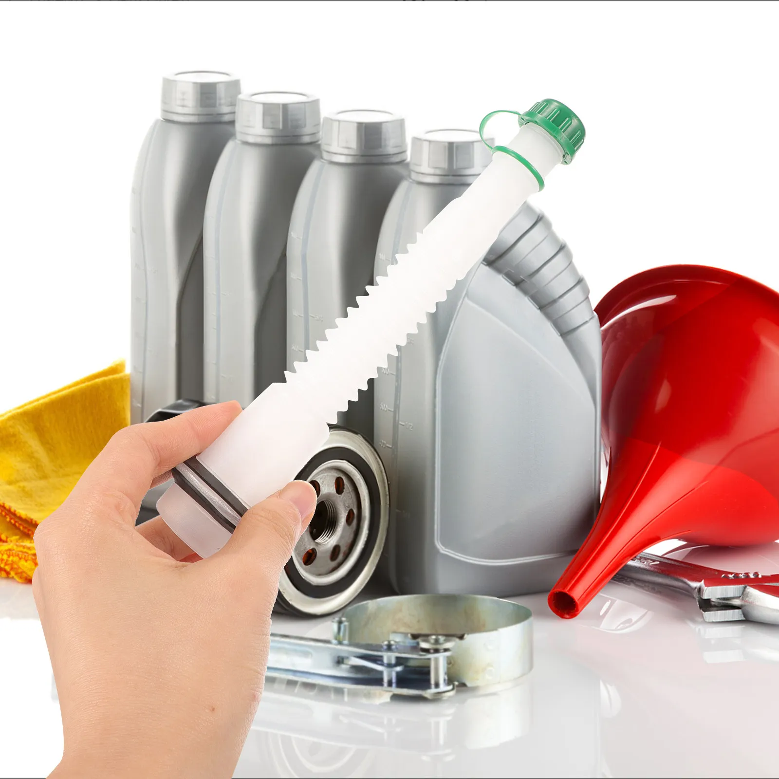 Flexible Long Gas Can Spout Replacement Oil Container Spout Easy Pour Leak Proof Gas Nozzle Accessory Replacement Can Spouts