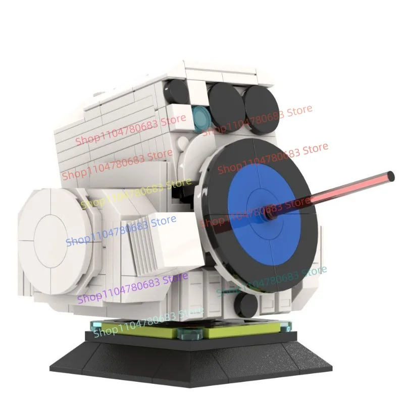 

MOC военная лазерная пушка, строительный блок в сборе, модель дисплея, игрушка для мальчика, подарок, коллекционный декор