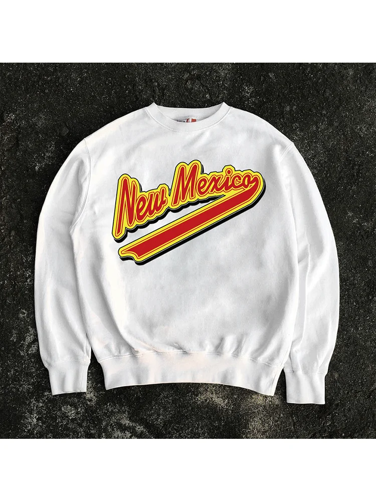 

American Retro Lettering Slim Fit Sweatirt round Ne Hoodie Youthful Casual Cotton Blend Comfortable Autumn Wear