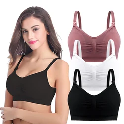 3 unids/pack transpirable maternidad sujetadores para embarazadas comodidad lactancia Bralette para dormir mujeres inalámbrico ropa interior de lactancia sin costuras