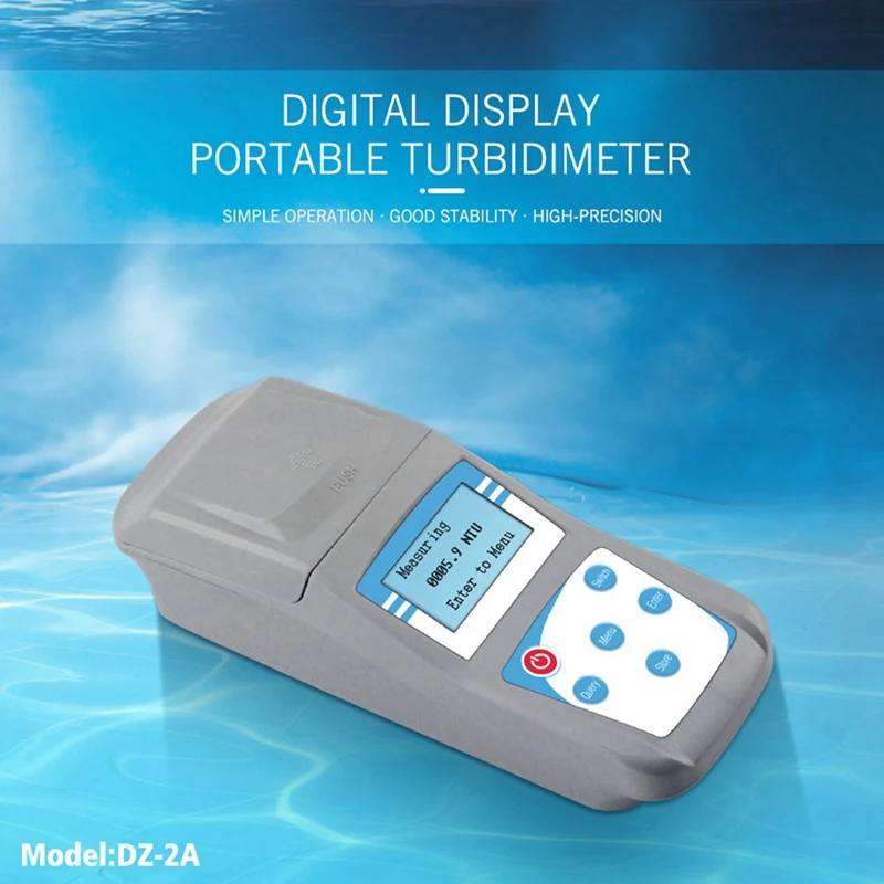 Handheld Water Turbidimeter High Precision Portable Microcomputer,AC/DC For Swimming Pool,Water Quality Laboratories(US)