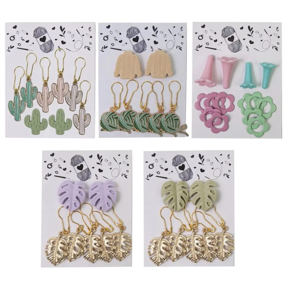 

Sewing Supplies Knitting Stitch Markers DIY Craft Marker Tools Locking Ring Knitting Crochet Stitch Marker Pendants