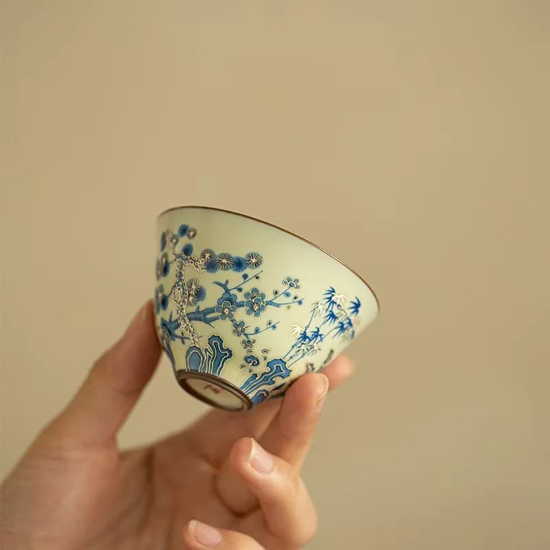 2pcs-50ml-jingdezhen-qinghua-suihan-sanyou-teacup-ceramic-tea-set-master-cup-tea-tasting-cup-guest-cup-household-kung-fu-tea-set